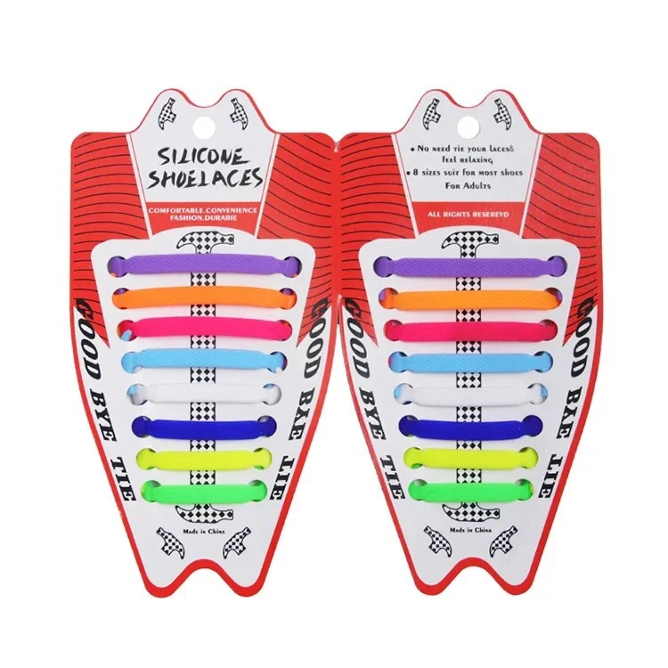 Random color mixing Силиконовые шнурки эластичные без шнурков шнурки для обуви для детей и взрослых уличные кроссовки удобные и быстрые шнурки для обуви 16 шт - Цвет: Random color mixing