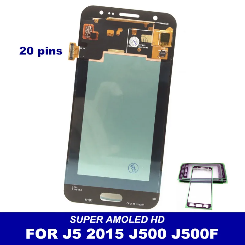 Супер AMOLED LCD Замена для Samsung Galaxy J5 2015 J500F J500G J500Y J500M J500H дисплей дигитайзер сенсорный
