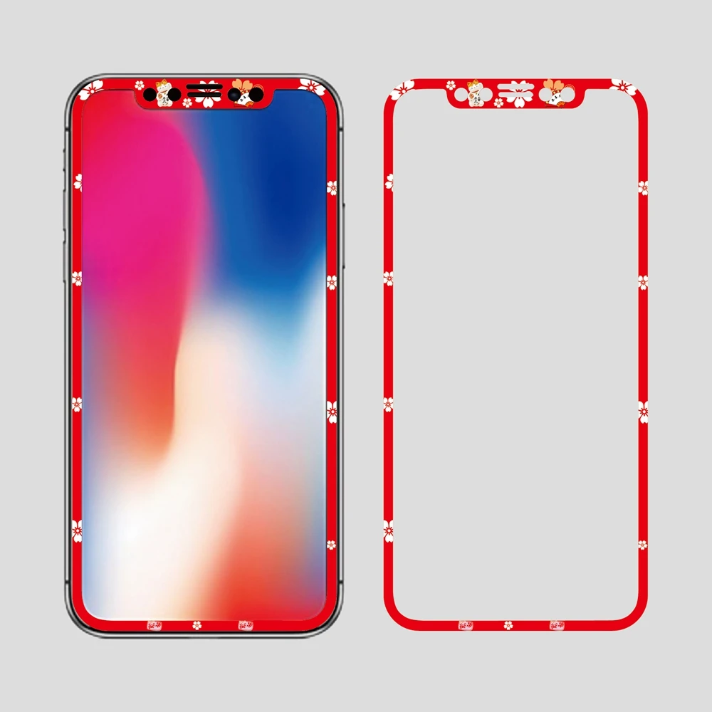 Япония Maneki Neko Lucky Cat Full Screen Cover защиты пленка для телефона X. нано покрытием