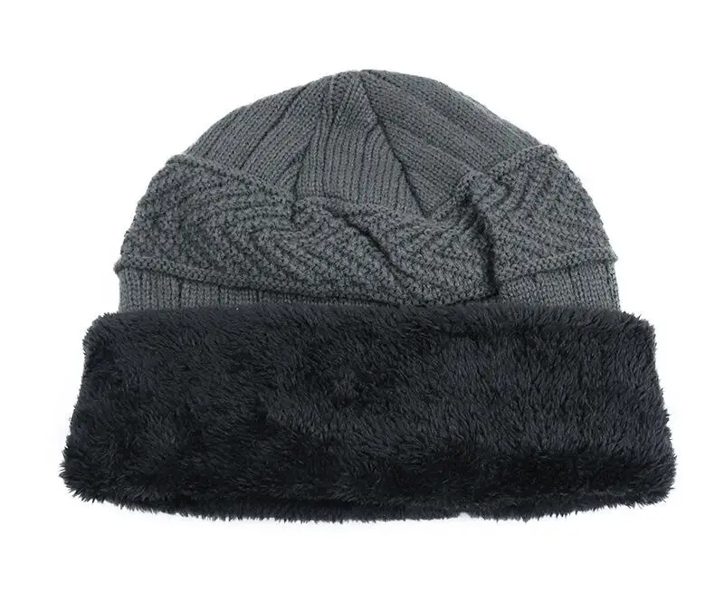 Бренд шапочки вязаные Для мужчин зимние Skullies шапки шапка капот зимние Шапки для Для мужчин Для женщин шапочка Мех животных Теплые Мешковатые шерстяная вязаная шапка