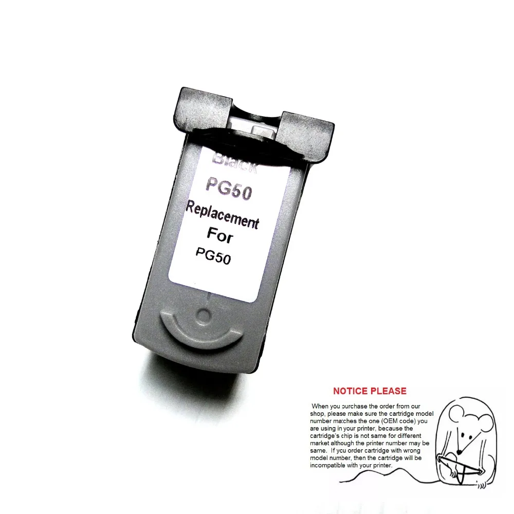 Черный чернильный картридж YOTAT PG50 для принтера Canon PIXMA Ip2200 MX308 MX318 MP170 MP150 MP450 MP460 MP160
