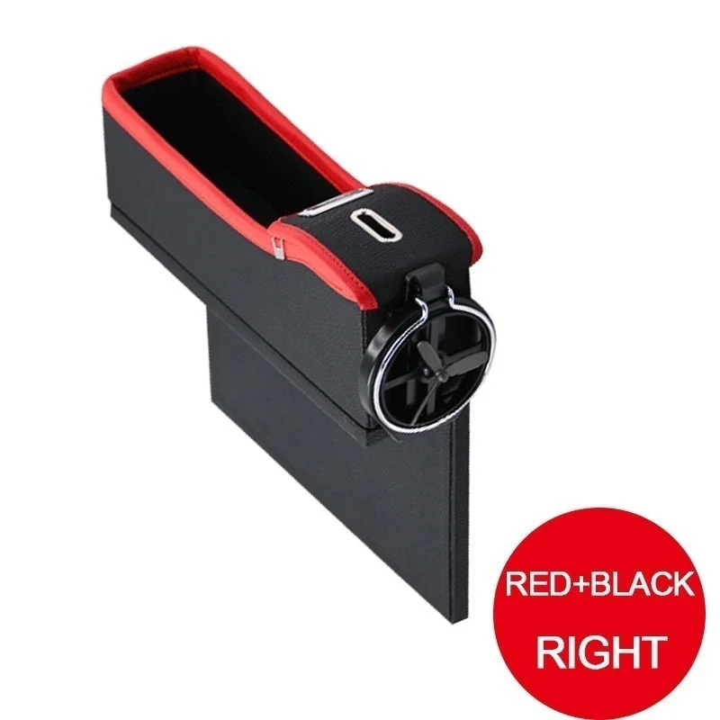 1pc Multi-function Car Organizer Storage Box Cup Holder Car Seat Organizer Pocket Storage Car Accessories Gap Catcher PU Leather