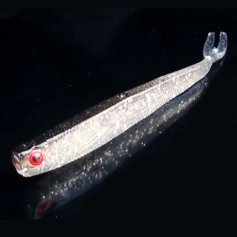 5 шт./пакет Рыбалка мягкие приманки Супер натуральный Аттрактант черный