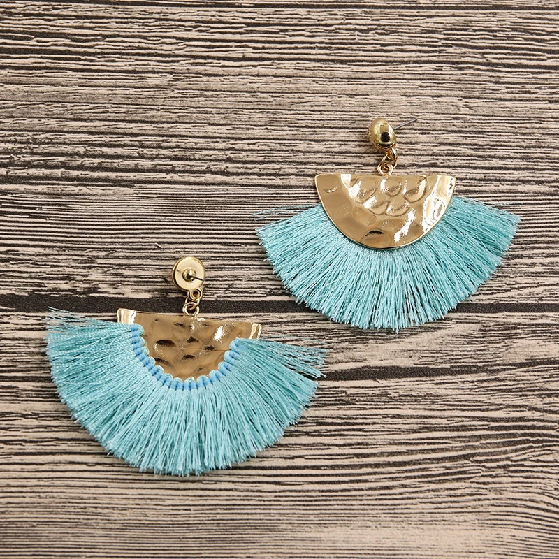 STRATHSPEY вентилятор ручной работы в форме кисточек серьги для женщин винтажные