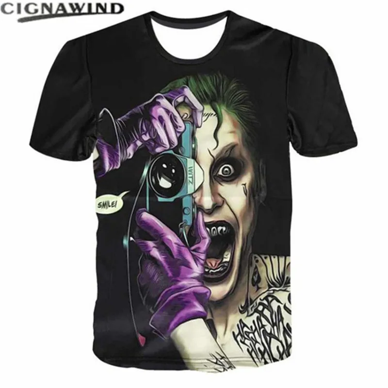 New blockbusters Suicide squad funny printed 3D Men Women t shirt Anime hip hop Harajuku streetwear tops tees fashion t-shirts | Мужская