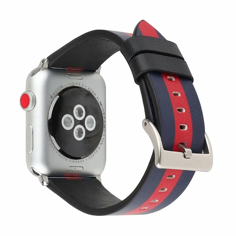 Кожаный ремешок YUKIRIN с национальным флагом для Apple Watch Series 4 3 2 1 ремешок для iWatch 38 42 мм 40 44 мм сменный ремешок