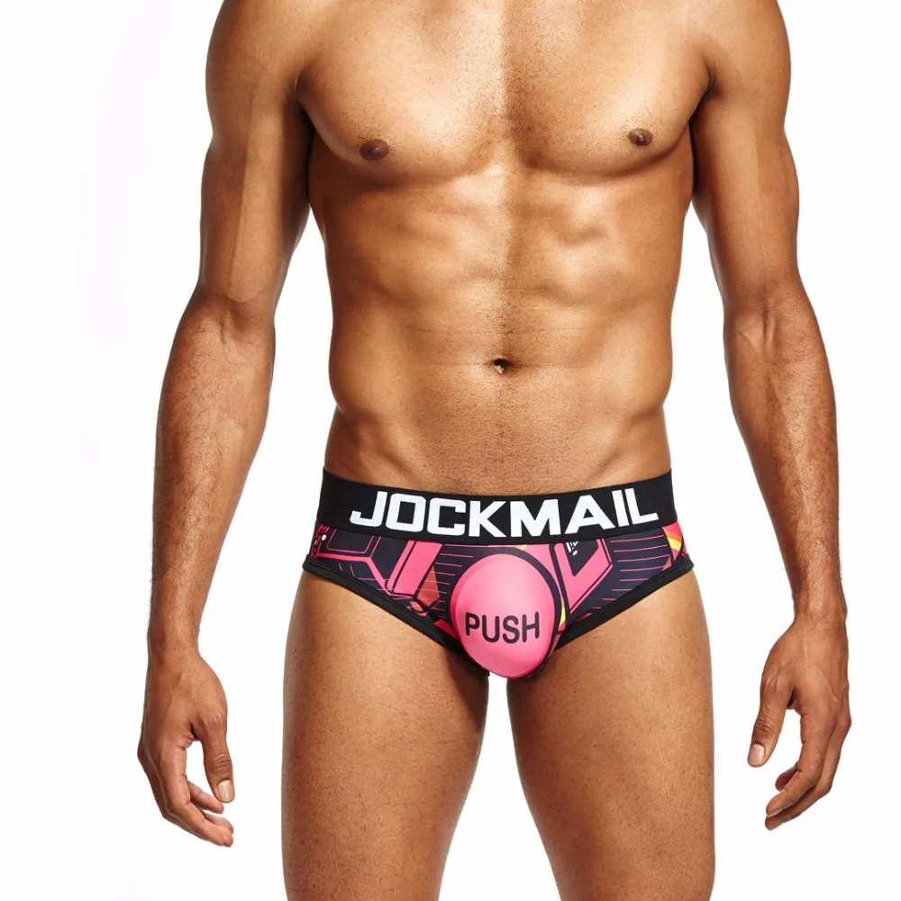 Мужские трусы с низкой талией JOCKMAIL дышащие цифровым принтом нижнее белье для