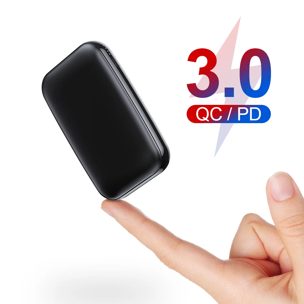 Внешний мини аккумулятор типа C PD QC 3 0 10000 мАч USB быстрая зарядка для iphone XS X