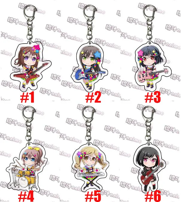 Японская аниме игра BanG Dream! Arisa Ichigaya Tae Hanazono вечерние акриловые брелки для косплея