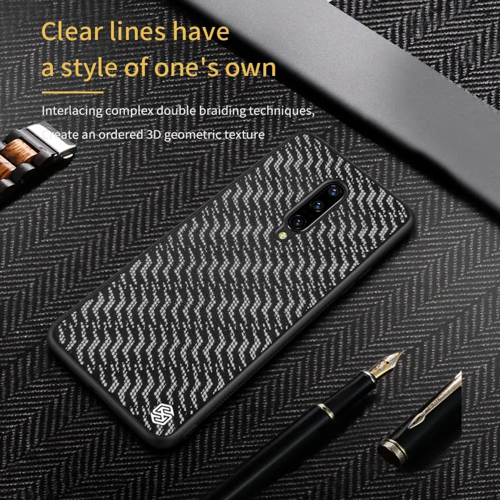 Чехол для OnePlus 7 Pro, чехол для Oneplus 7, чехол NILLKIN Twinkle, роскошный чехол из искусственной кожи, Гибкая Рамка из ТПУ и поликарбоната, чехол для телефона