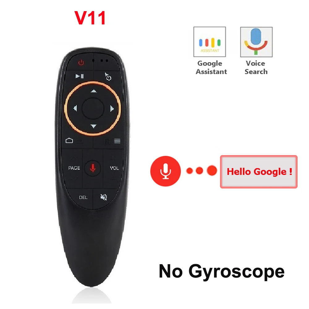 V11 10 шт. VONTAR G10 голосовой пульт дистанционного управления 2,4G беспроводной Air mouse Микрофон гироскоп для Android tv box T9 H96 Max X96 mini - Цвет: V11