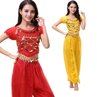 2019 new 2pcs belly dance costume bollywood costume indian bellydance pantstop women belly dancing costume sets tribal