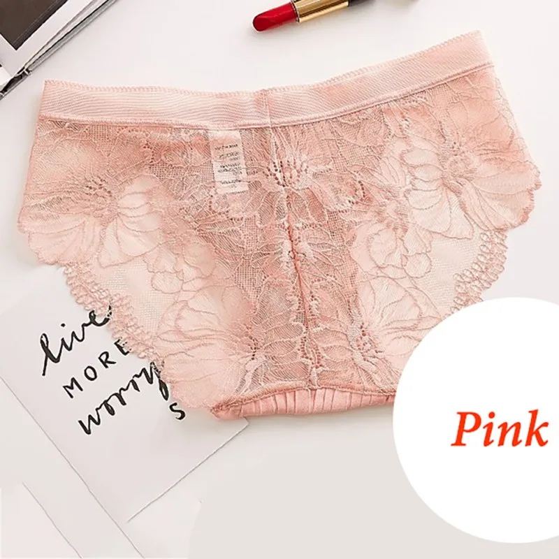 Женские кружевные трусы с цветочным принтом комфортные бесшовные низкой
