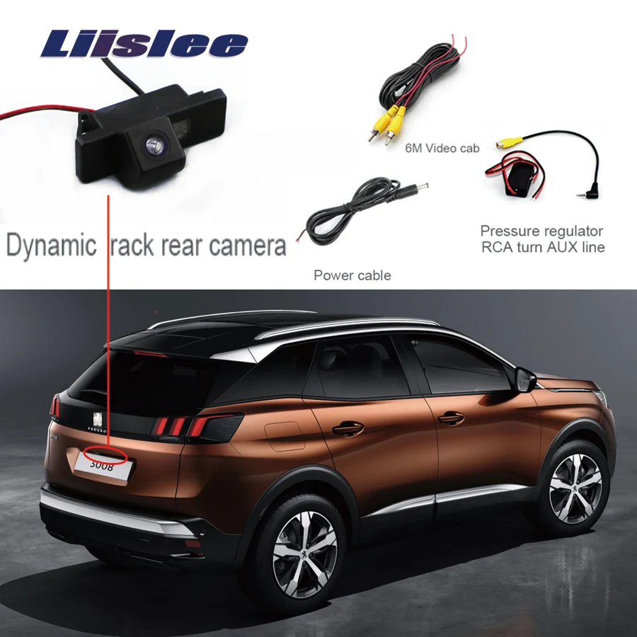 Liislee для peugeot 3008 3008CC 5D камера заднего вида парковочная камера заднего вида+ Водонепроницаемая HD CCD камера ночного видения