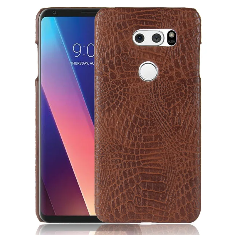 Чехол для телефона LG V30 6 0 дюйма твердая Роскошная искусственная кожа Ретро стиль