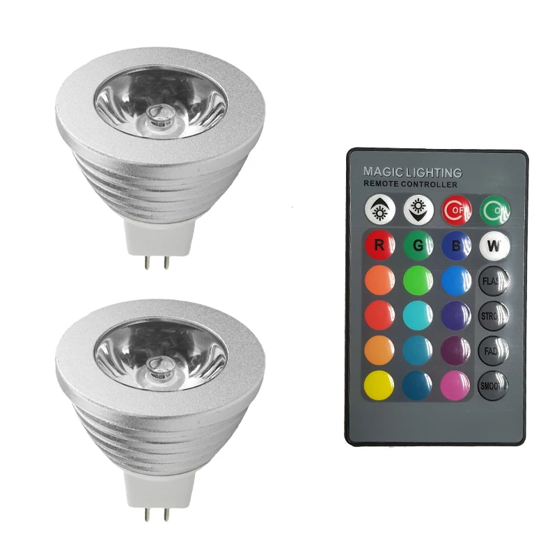 Светодиодная лампа MR16 RGB праздничная 12 В постоянного тока точечный светильник