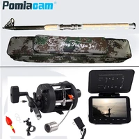 f06b 4 3 inch 15m30m cable fish finder ir led underwater night vision fishing camera lcd monitor fishfinder with fish rod bag