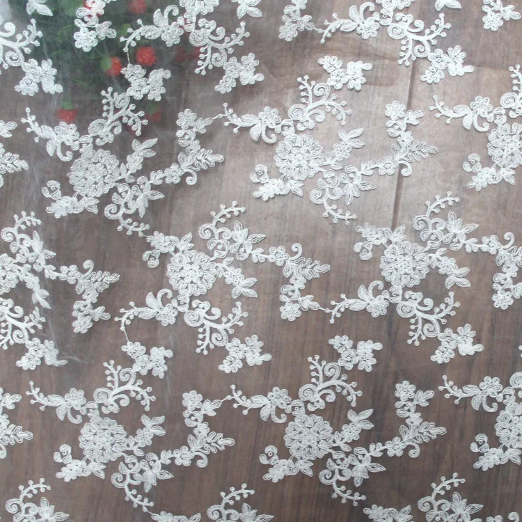 Новая высококачественная Лоскутная Ткань Сетка французский тюль кружевная