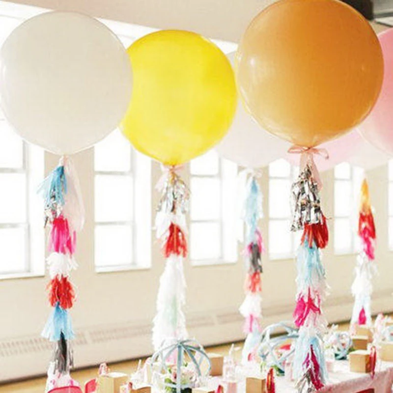 Гирлянда 14 дюймов (35 см) из папиросной бумаги с кисточками 5 разных цветов для