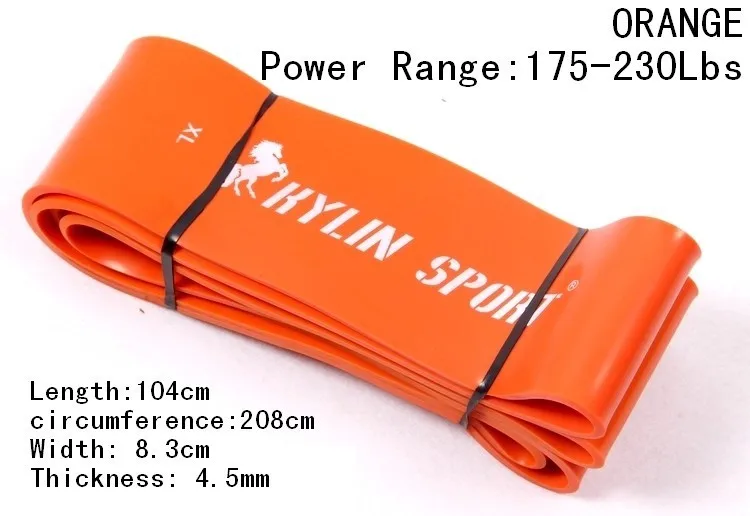 Набор из 5 эластичных лент 41 дюйм натурального латекса для силовых тренировок