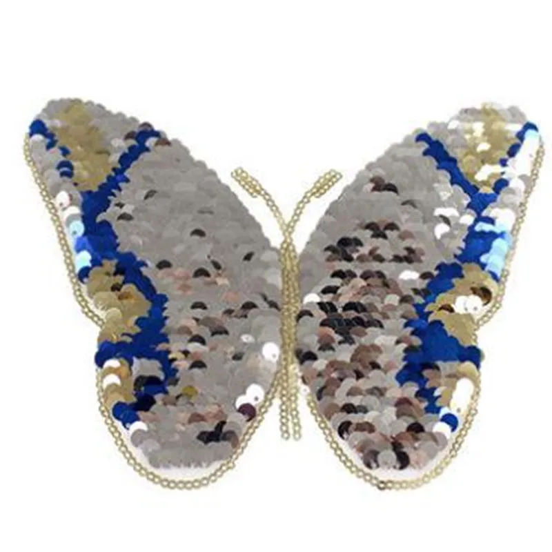 Женская одежда для девочек с заплатками 18 см бабочкой серебристые/красные