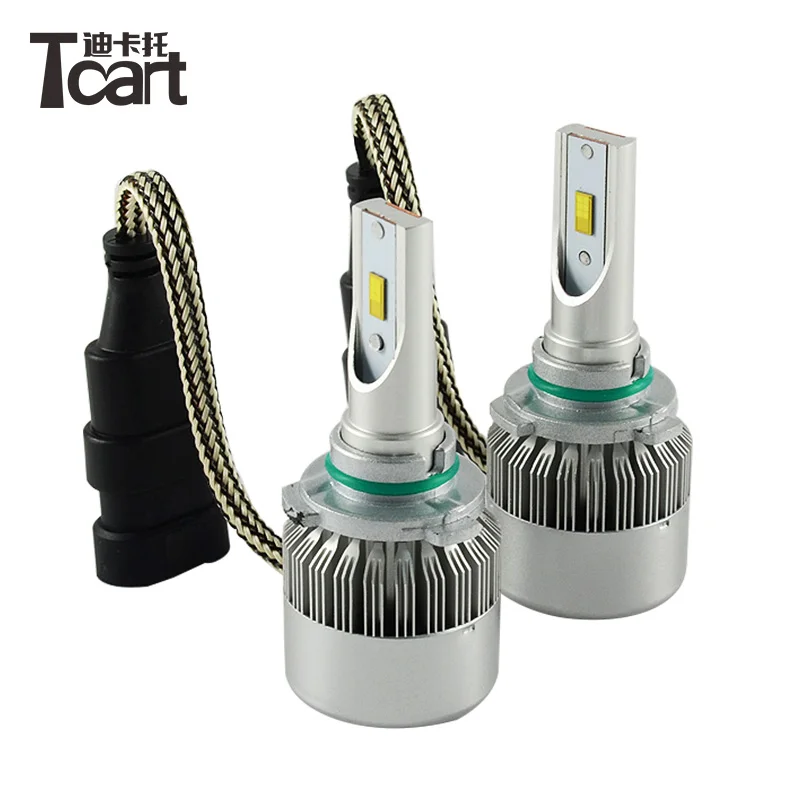 Автомобильные светодиодные фары Tcart 2 шт. головные лампы высокой мощности HB3
