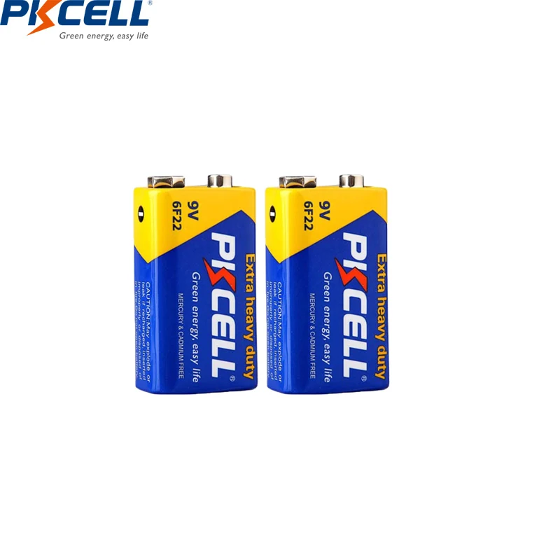 PKCELL 2 шт. 9 В инфракрасный термометр батарея 6lr61 PP3 6F22 6LR61 MN1604 батареи супер