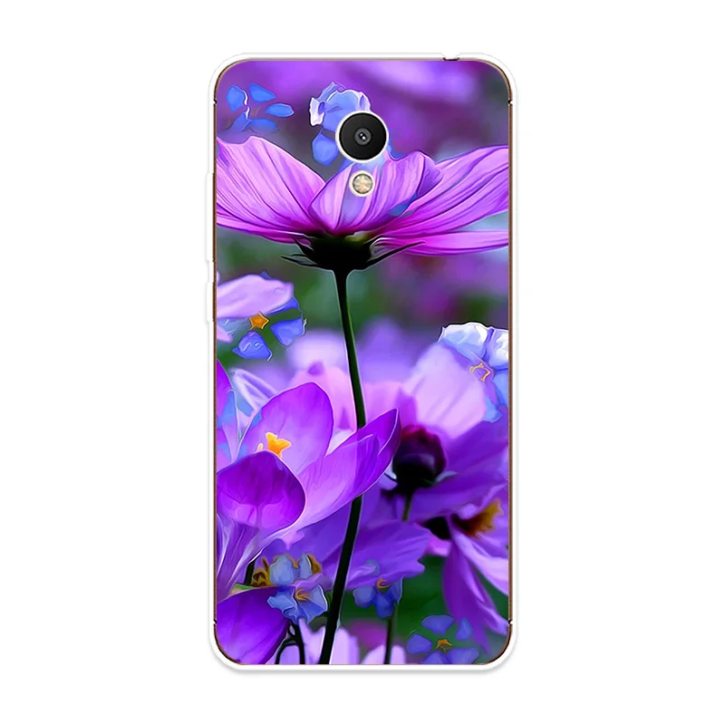 Чехол для телефона Meizu M3 M5 M6 NTOE M3S M5S M5C M6S M6T U10 U20 чехол с фиолетовым цветком и