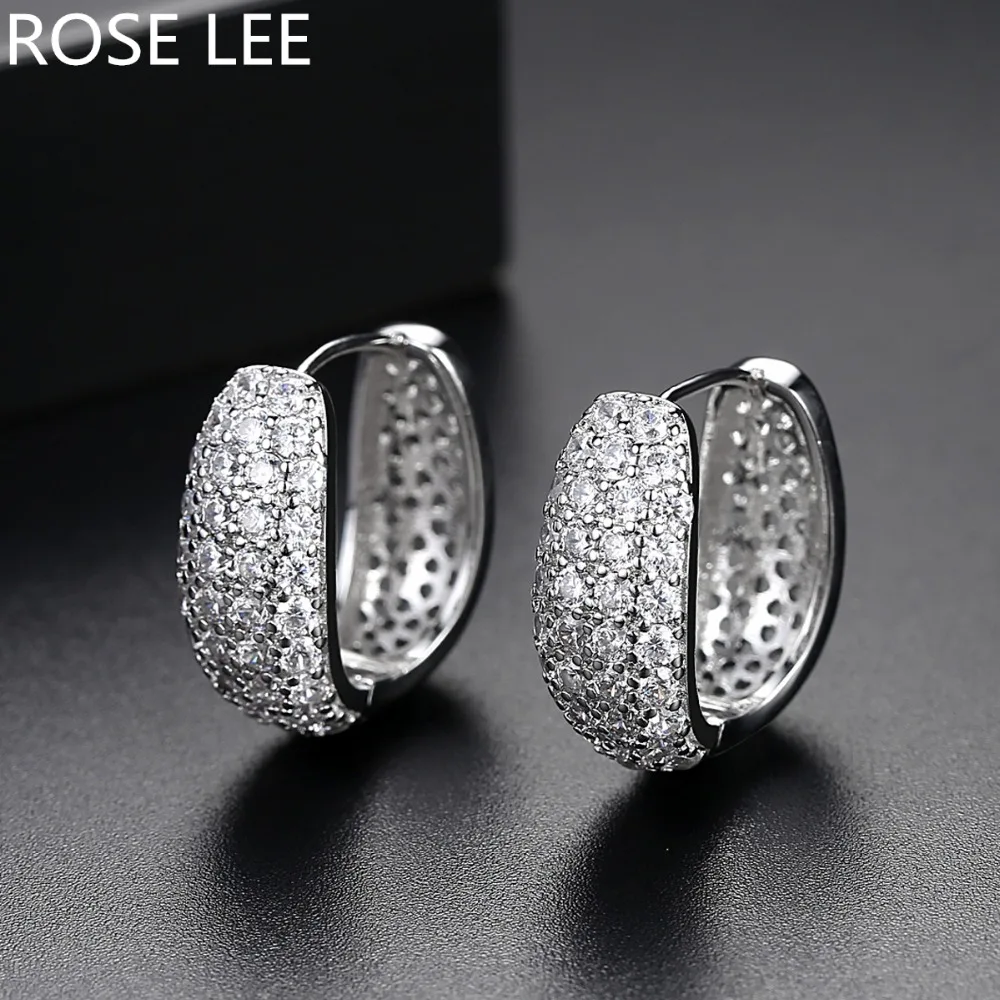 Женские серьги кольца rose lee круглые золотого цвета в винтажном стиле с