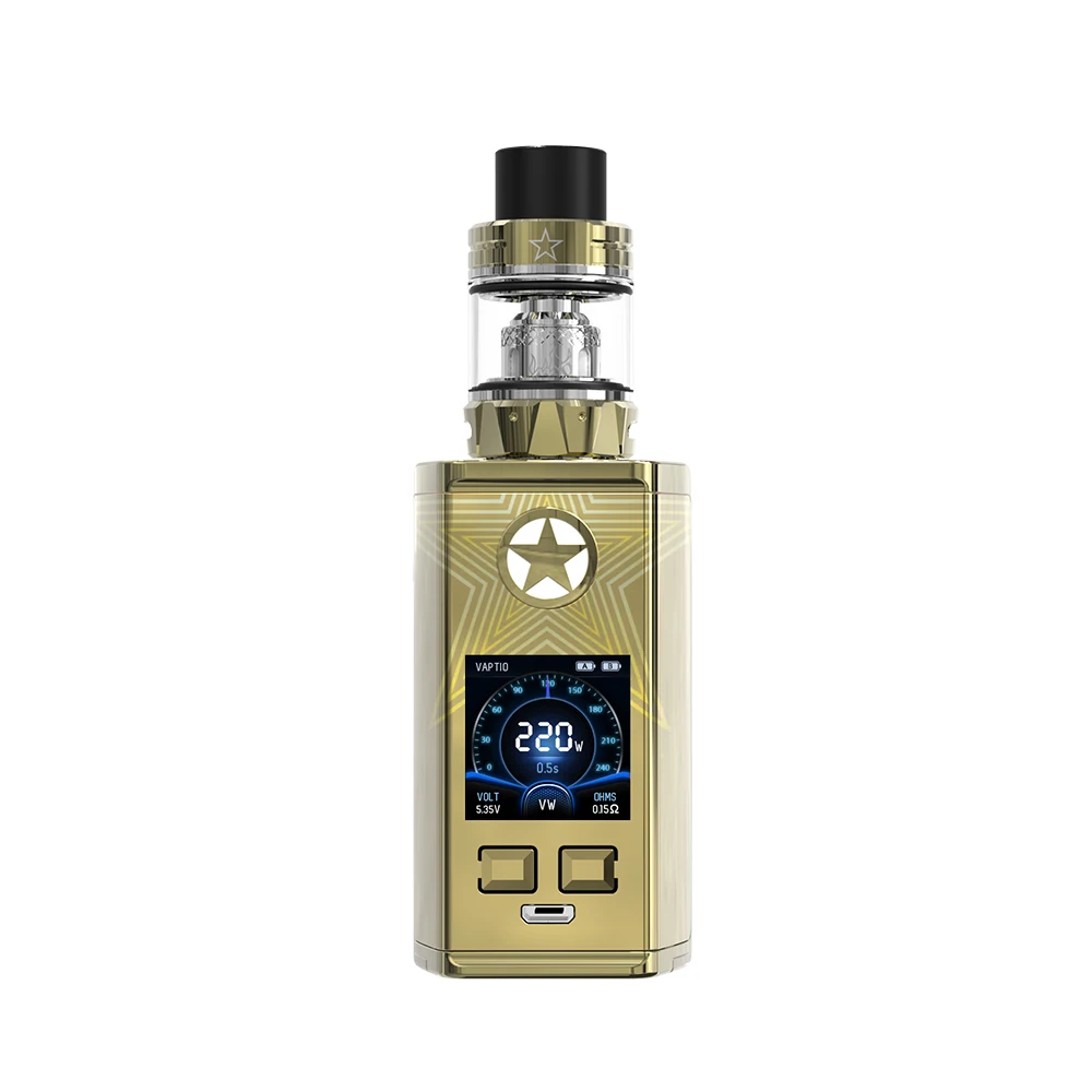 Подарок vape жидкость Vaptio капитан 220 Вт комплект 2 0 мл танк распылитель электронная