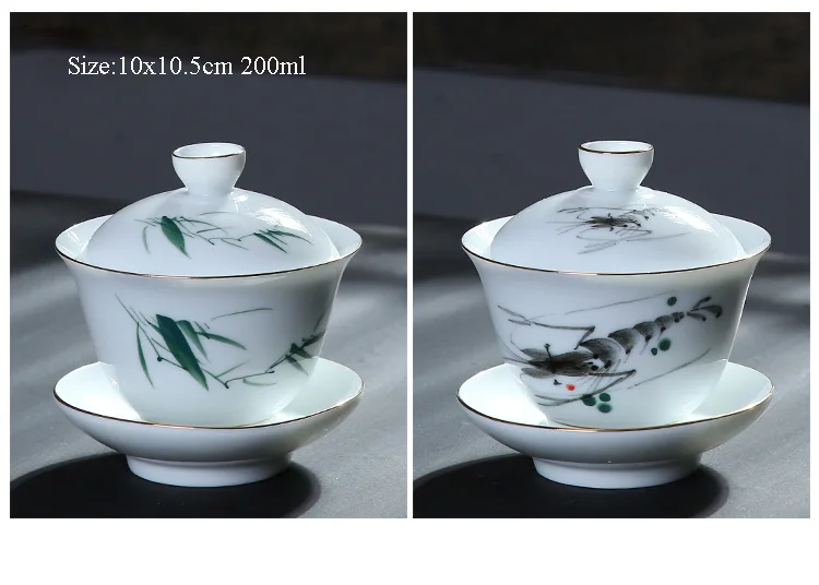 TANGPIN керамический чайник gaiwan расписанная вручную чайная чашка из фарфора китайские чайные наборы кунг-фу