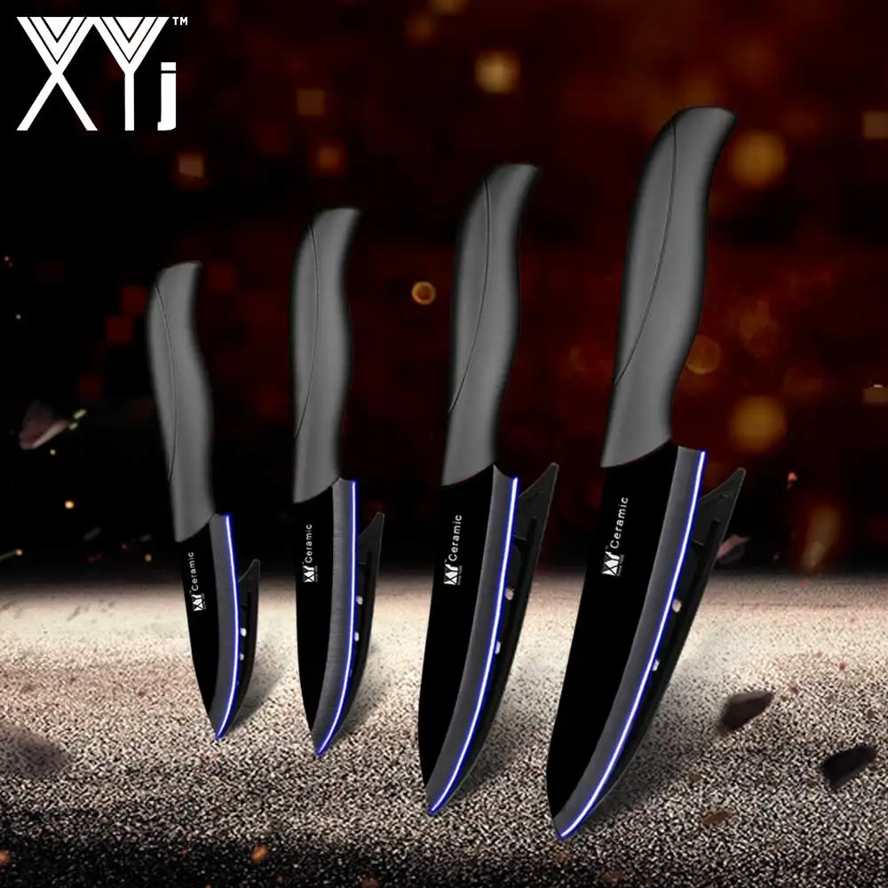 XYj керамические кухонные ножи циркониевый керамический нож 3 &quot4&quot 5 &quot6&quot узор