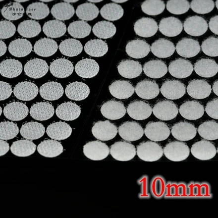 10mm White 50 пар волшебных нейлоновых наклеек, двухсторонние клейкие крючки, петли, диски, круглые крепежные ленты, Швейные аксессуары для рукоделия - Цвет: 10mm White