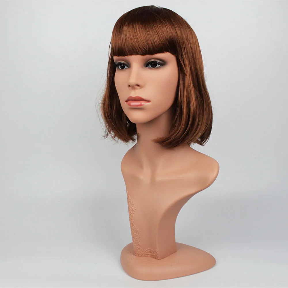 Реалистичные PE женский манекен головы с волосами для шляпе и солнцезащитных