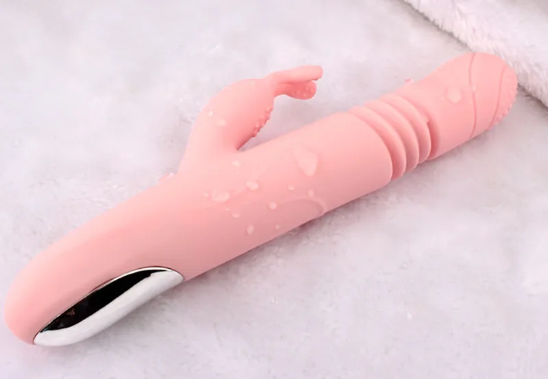 10 режимов вибратор дилдо Кролик телескопическая ротация Взрослые Эротические