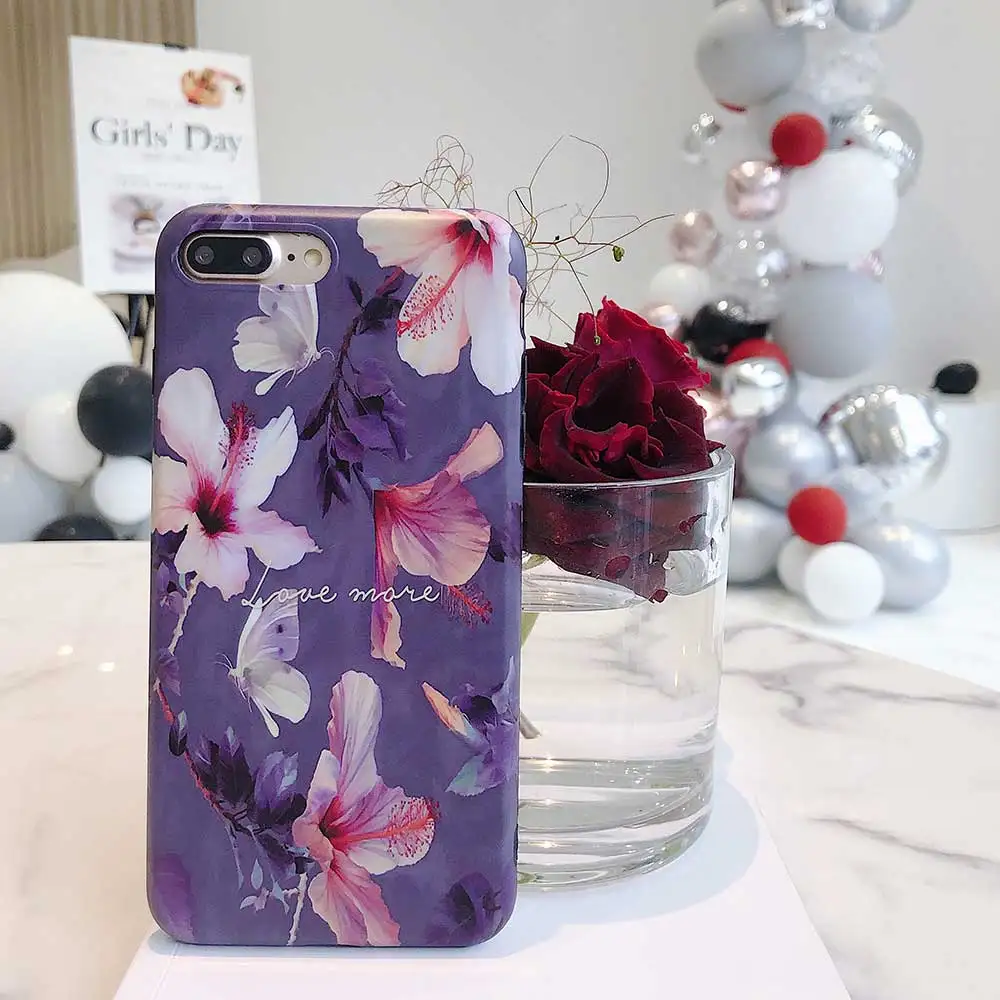 Чехол для iphone XS MAX XR X Модный чехол с цветочным рисунком 8 7 6S 6 Plus |