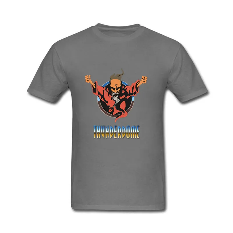 Мужские футболки с логотипом Thunderdome wizard короткими рукавами и круглым воротником