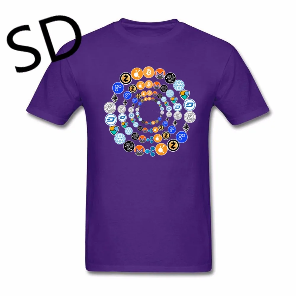 Дропшиппинг psychedelic Tee криптовалюта Футболка мужская эфириум Биткоин Litecoin Crypto