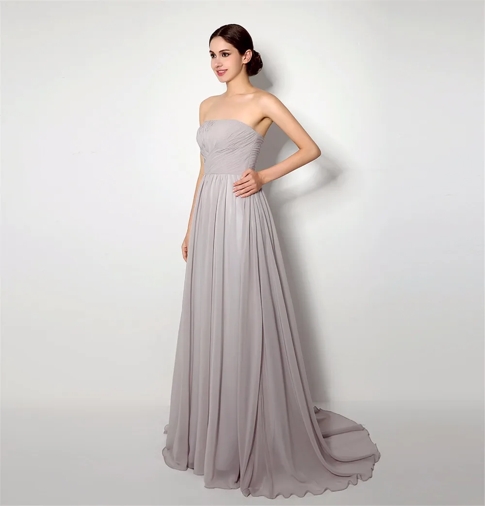 Elnorbridal настоящая фотография серый нарядные платья дешевые 2021 Robe Demoiselle D'Honneur со
