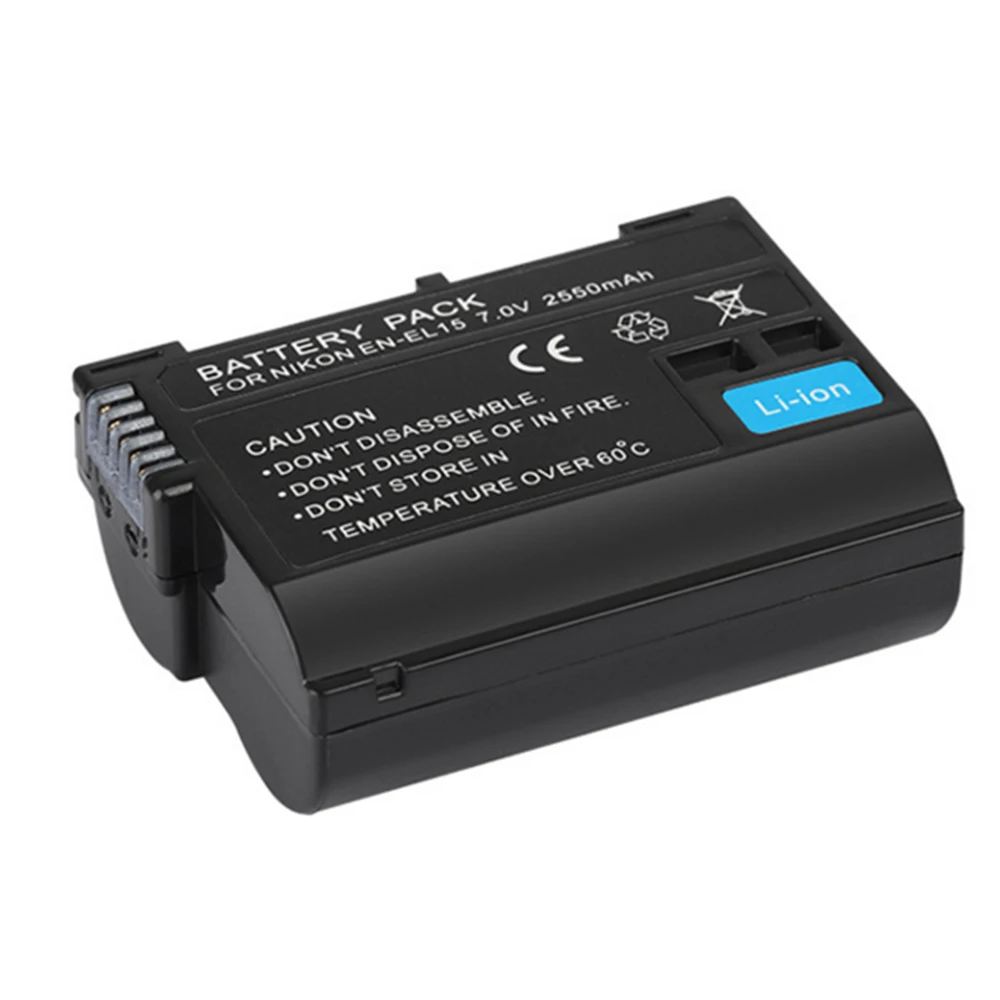 Декодированный аккумулятор ENEL15 7 0 в 2550 мАч для фотоаппарата Nikon V1 D500 D750 D7100 D7000 D800E