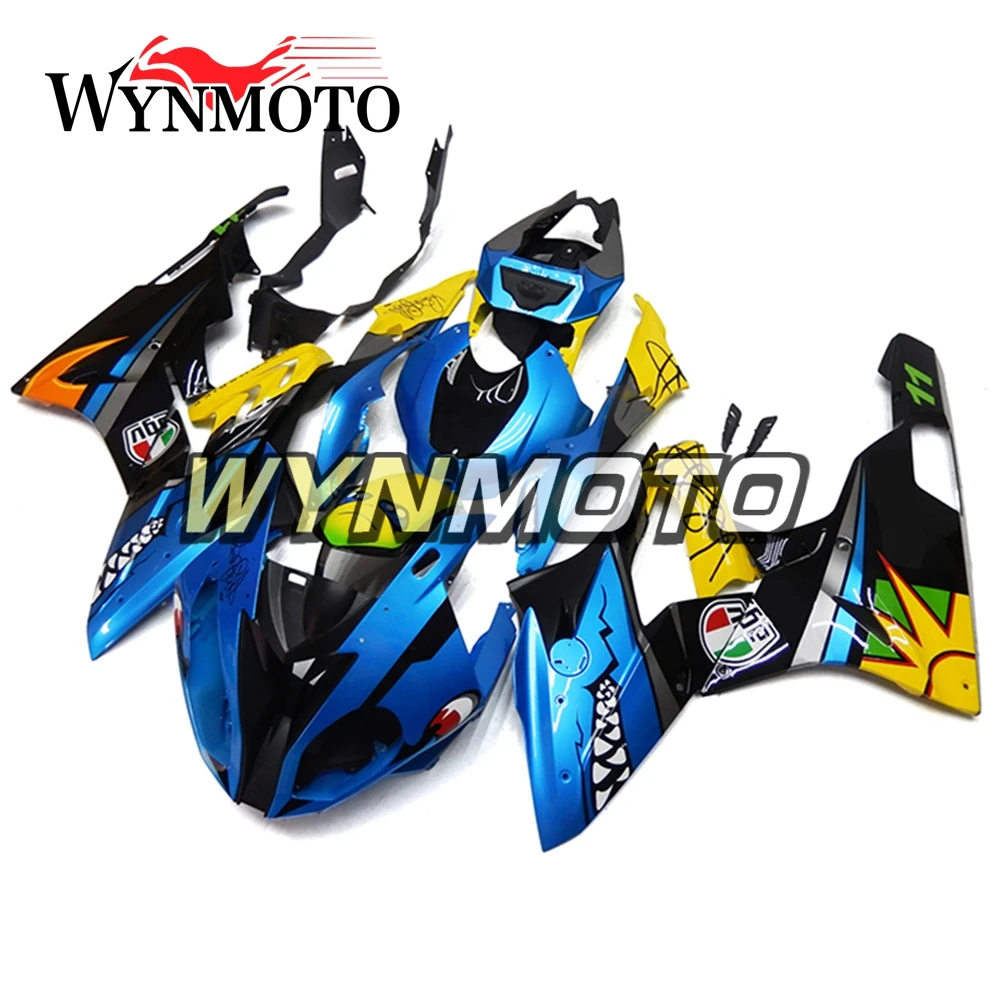 

Complete ABS Injection Plastics Fairings For BMW S1000RR 2015 2016 15 16 Motorcycle Fairing Kit Blue Yellow Bodyworks