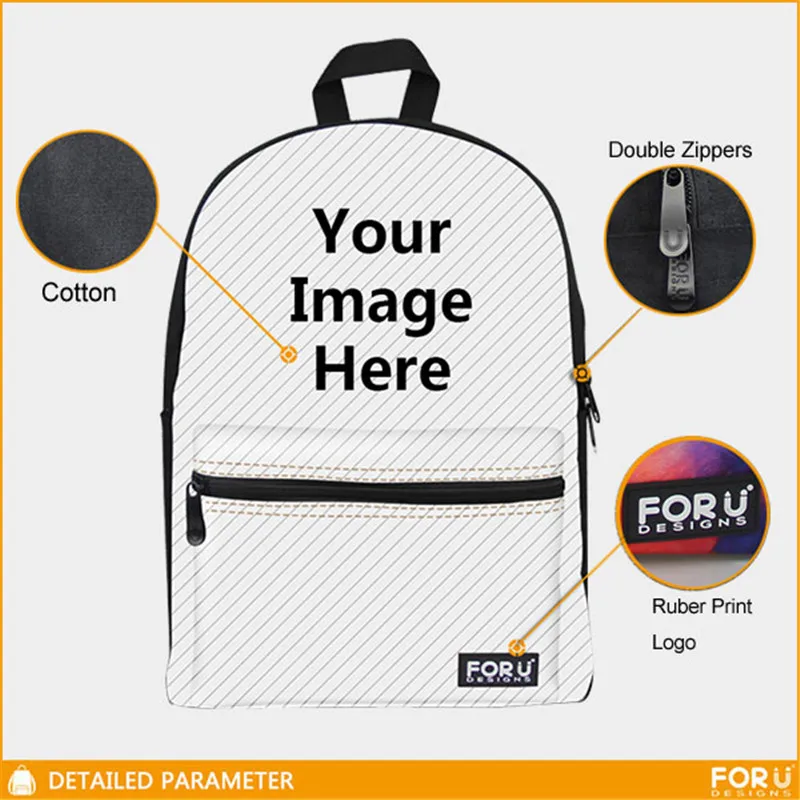 Женский парусиновый рюкзак с бабочками и рисунком арбуза модный школьный для