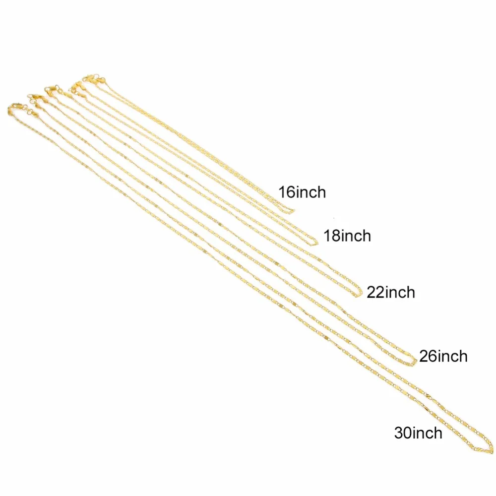 1 шт. модное изысканное золотое ожерелье Длинная подвеска цепочка 16 30 дюймов для