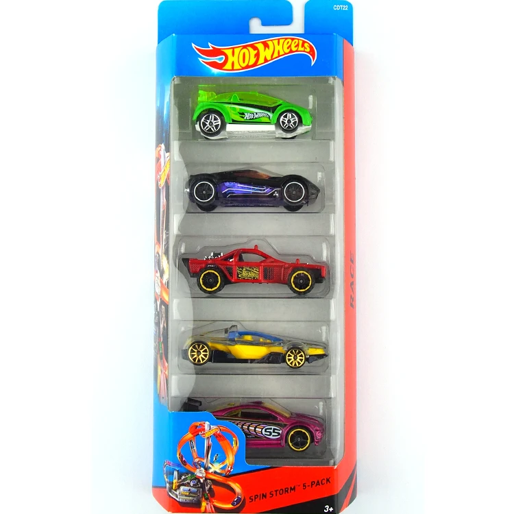 5pcs/Lot 1:64 SPIN STORM 5-PACK Car Set Metal Material Body Race Collection Alloy Gift For Kids CDT22 |