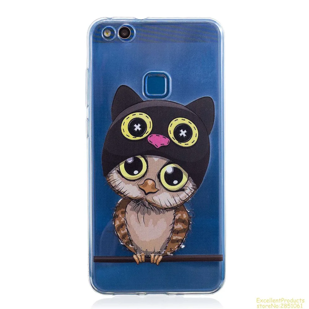 silicone case for Huawei P10 lite fundas hoesje Cute funny cartoon dog cat owl panda boom tpu cover coque etui kryt | Мобильные