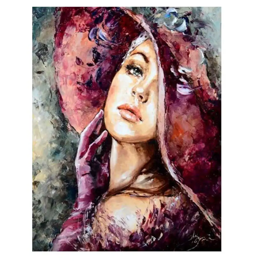 woman Painting Акриловые краски цвета, Рисунок Краски для украшения гостиной, сексуальная женщина, Diy масляные краски ing по номерам - Цвет: woman Painting