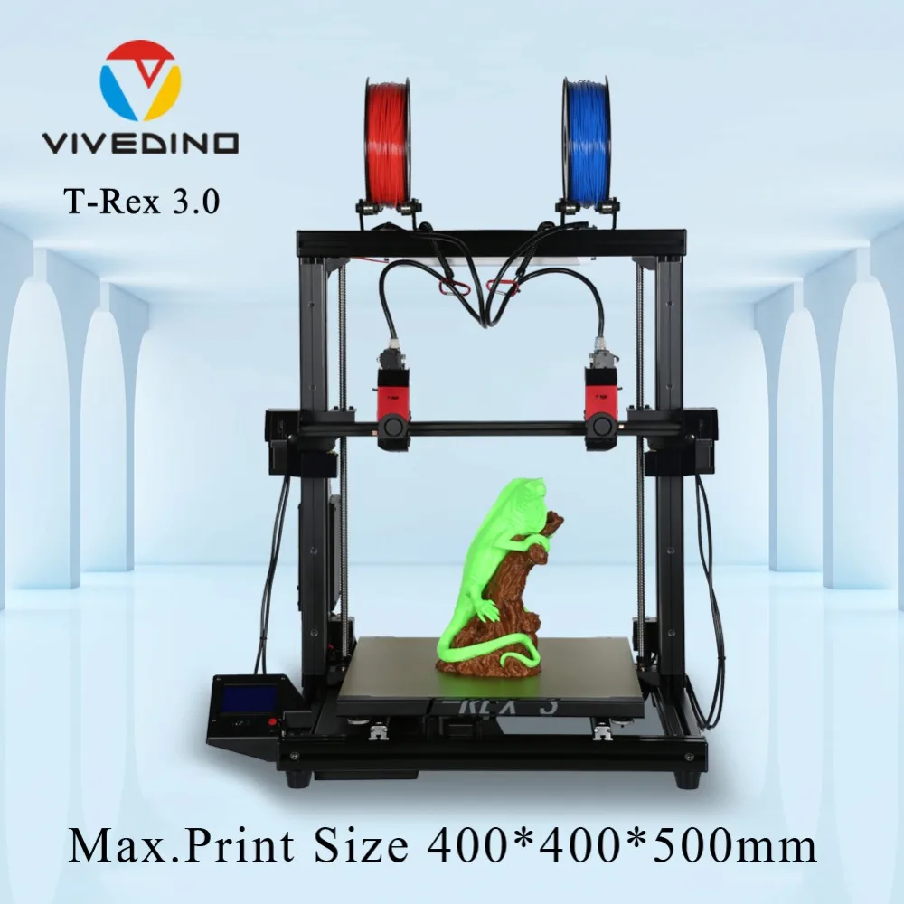 3D принтер с отдельной двойной кареткой для высококачественной