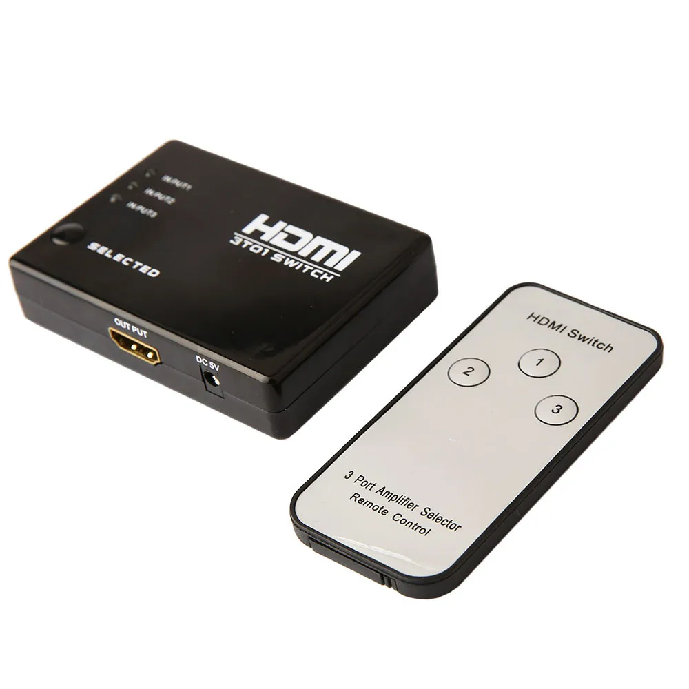 Мини HDMI 3/5 к 1 переключатель Ultra HD сплиттер 3D порт 1080P видео 4k Hdmi адаптер конвертер