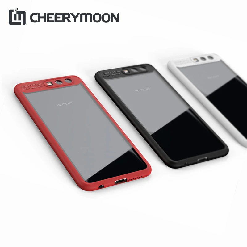 Cheerymoon Мода Полный акриловый прозрачный для Huawei Honor 9 ТПУ силиконовый чехол