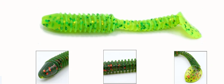 Мягкая приманка, рыболовные приманки, рыбалка, червь, весло, хвост, Shad Fly, карп, силиконовая резиновая Рыбка, приманки, 7,5 см, 3,5 г, 6 шт., рыболовные снасти